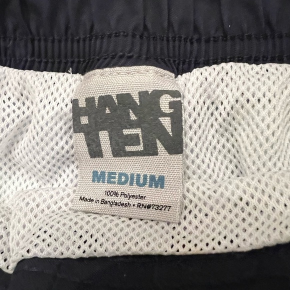 HANG TEN BOYS FLORAL SWIM TRUNKS/SHORTS SIZE MEDIUM. BLUE/WHITE/GREEN. - Picture 3 of 11